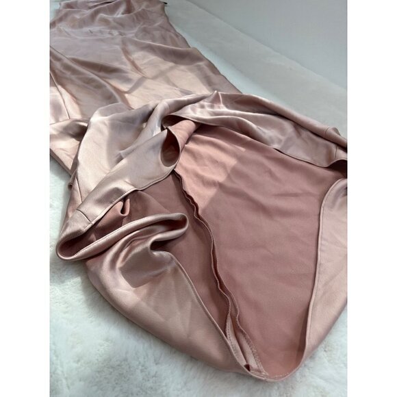 NWTD LOVELY Size S Imogen Twist Halter Charmeuse Trumpet Gown MSRP $231 - Picture 11 of 13